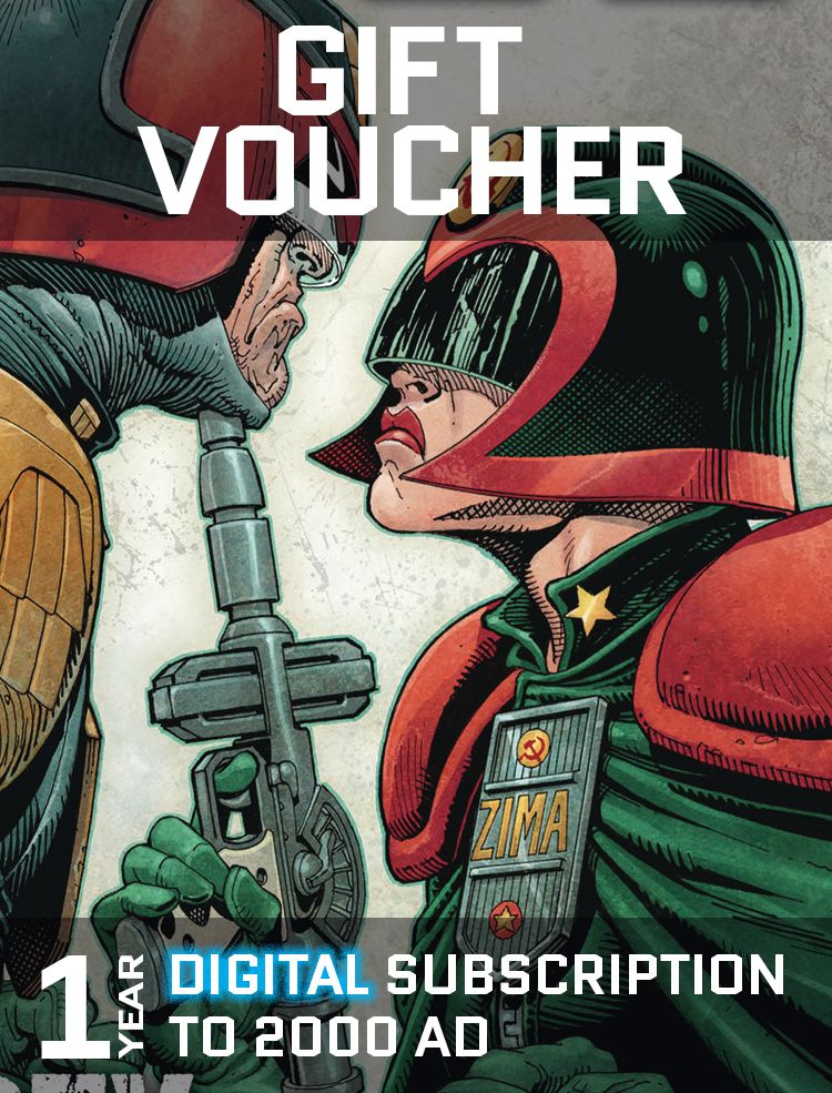 Gift Voucher for a Year's Digital Subscription to 2000 AD